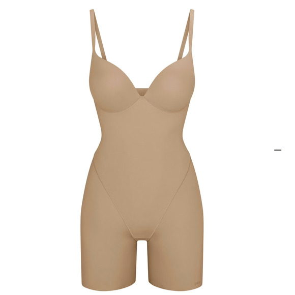 SKIMS 2X Ultimate Body Push Up Butt Enhancing Mid-Thigh Bodysuit Clay NEW NWT - Picture 3 of 10